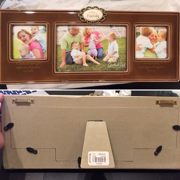 Berean Other - "Our Family" Three Photo Frame